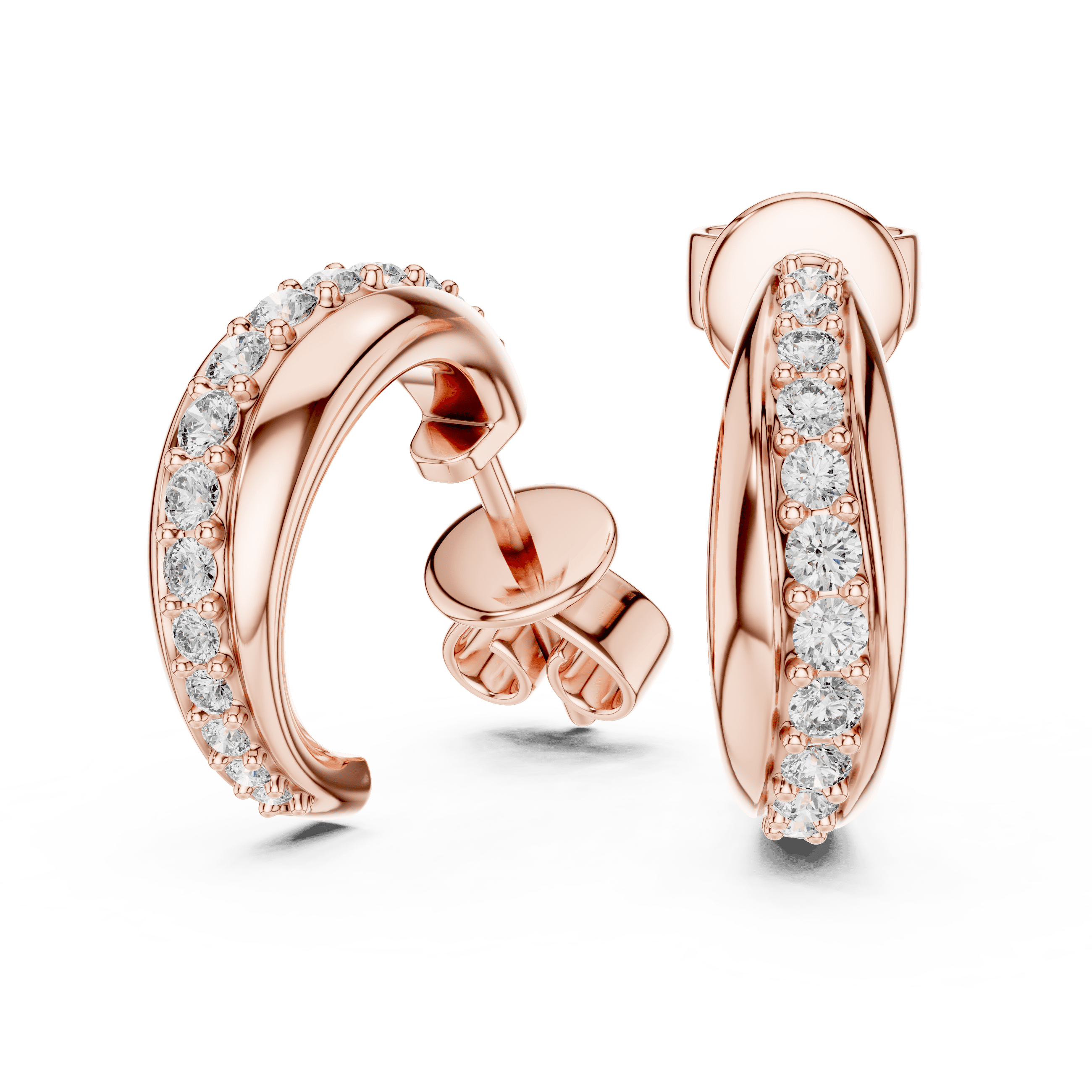 The Sculpted Ribbon C-Hoop Earrings
