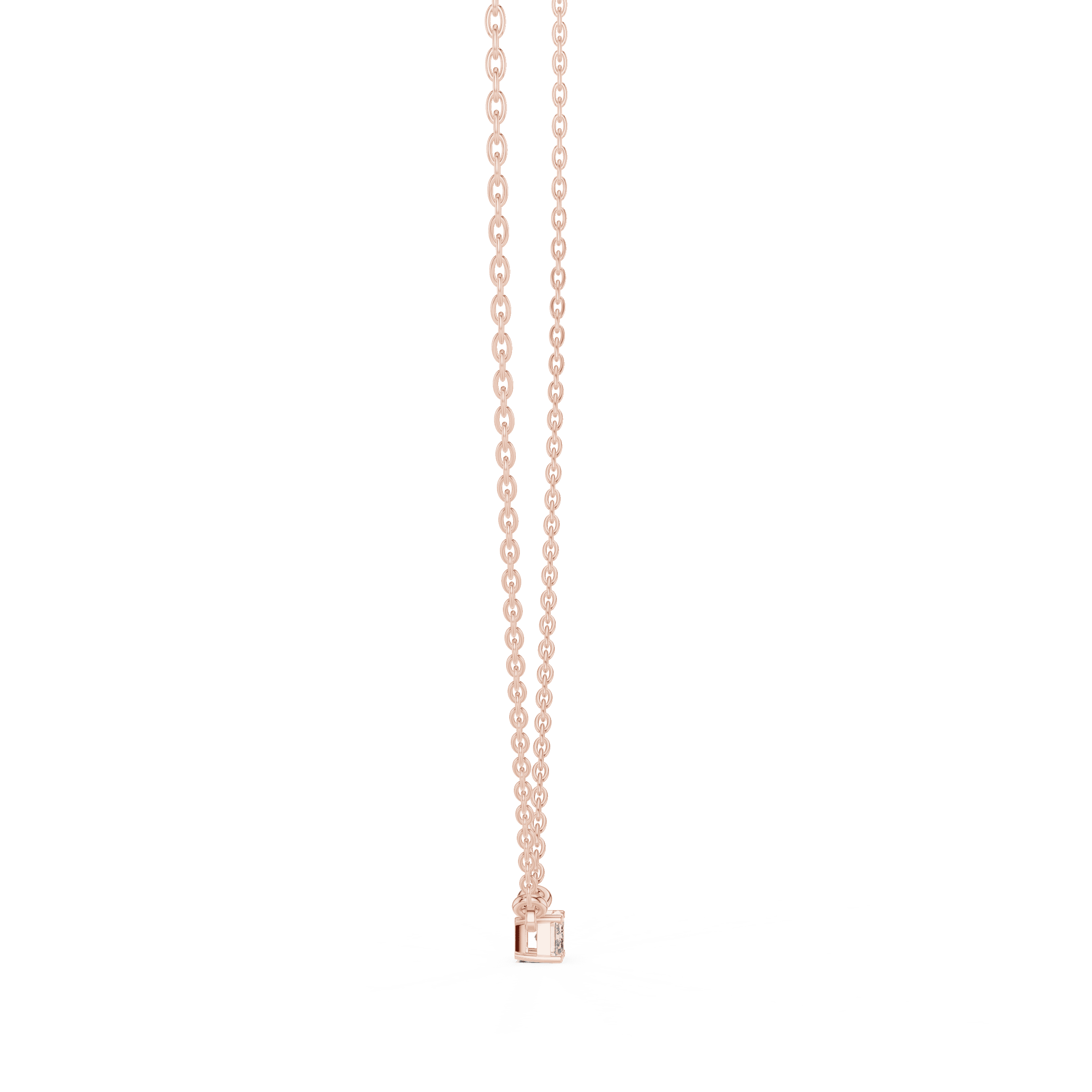 Emerald Cut Dainty Necklace