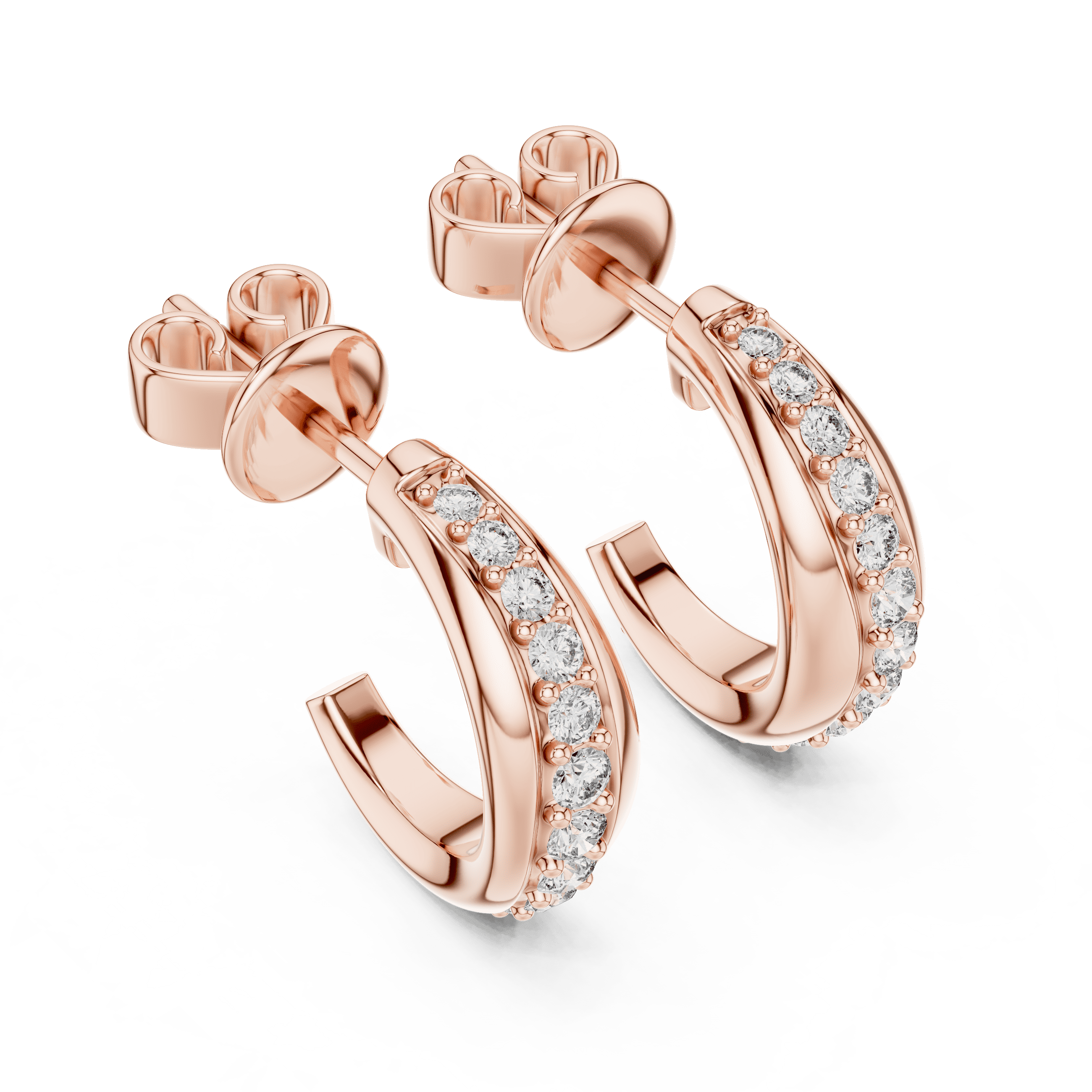 The Sculpted Ribbon C-Hoop Earrings
