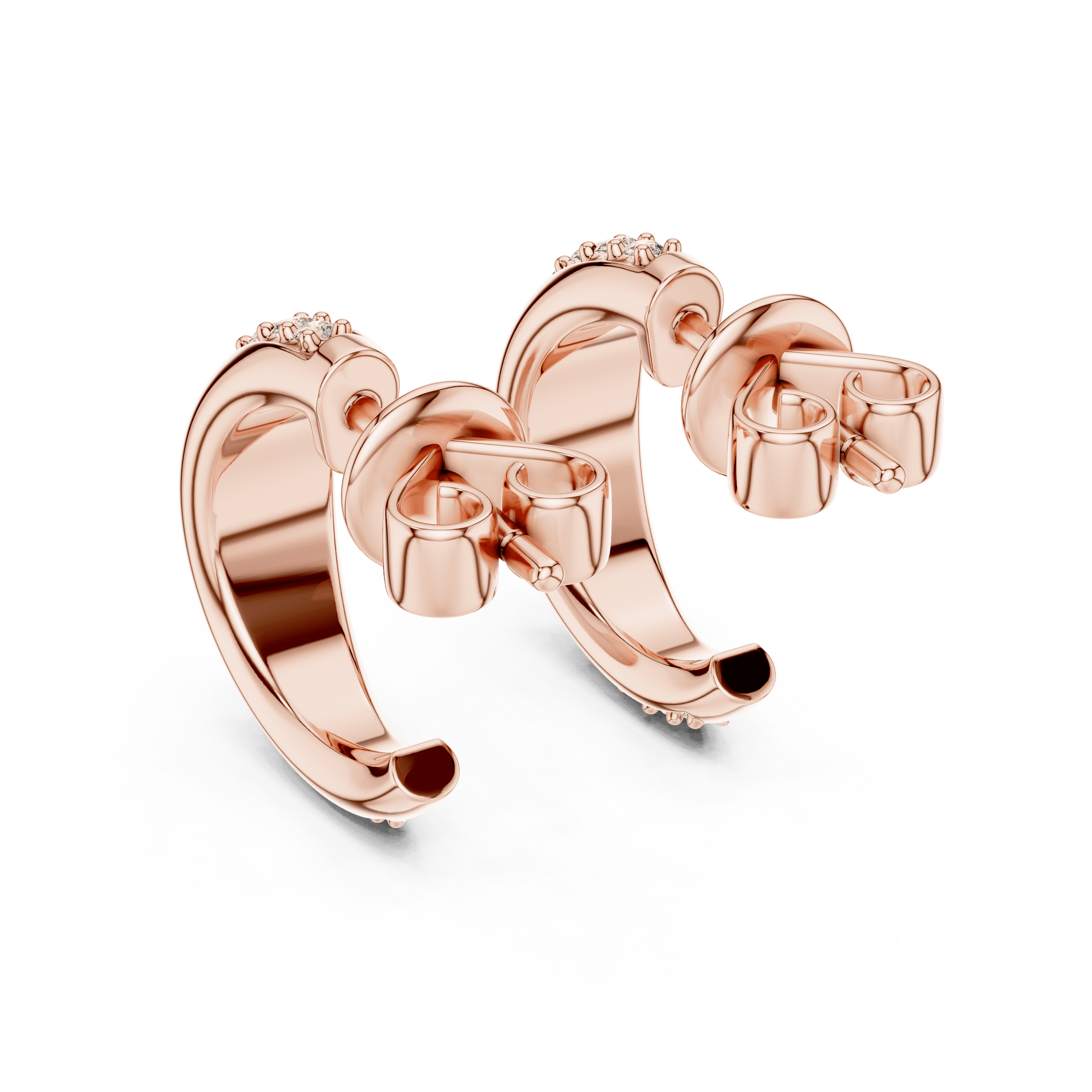 The Sculpted Ribbon C-Hoop Earrings