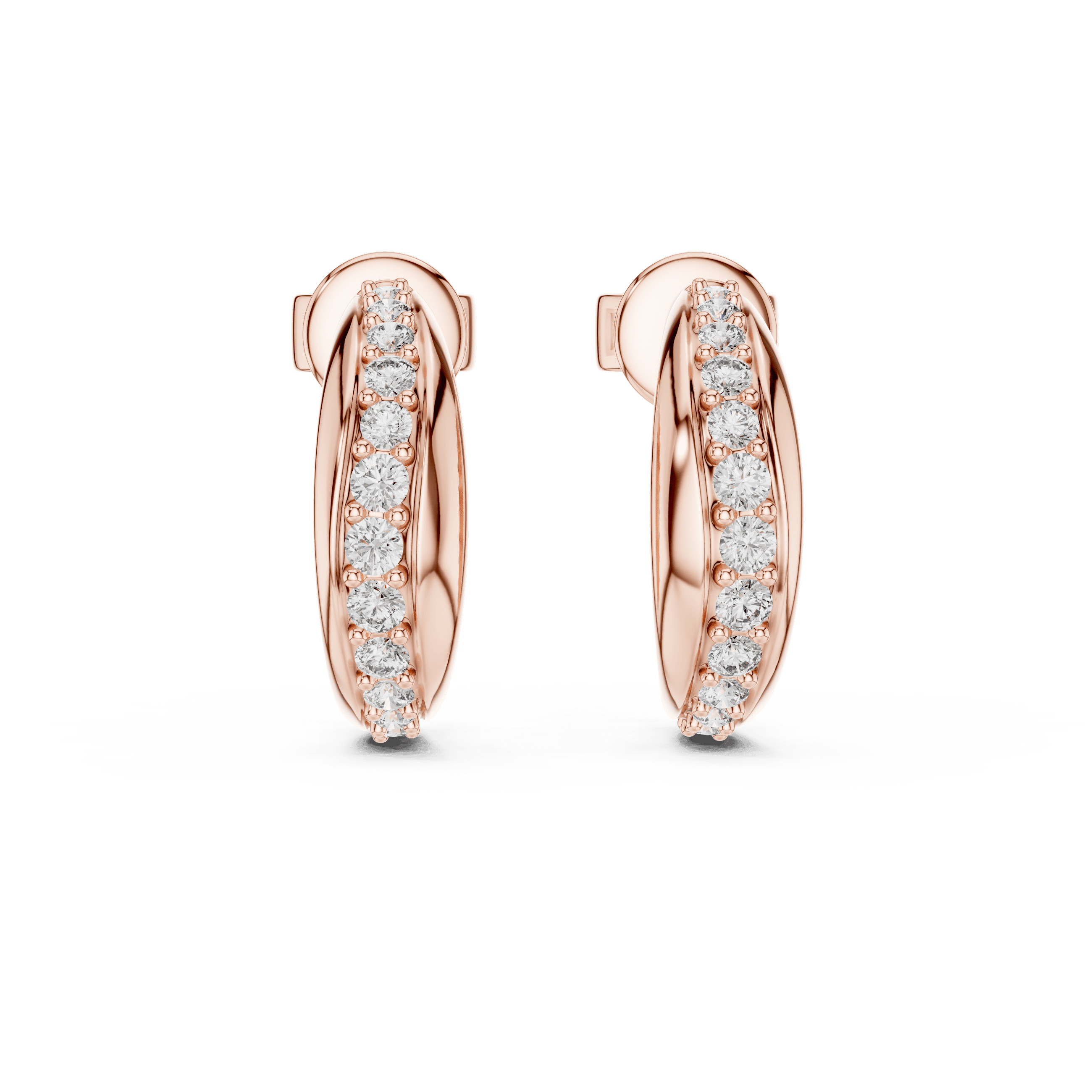 The Sculpted Ribbon C-Hoop Earrings