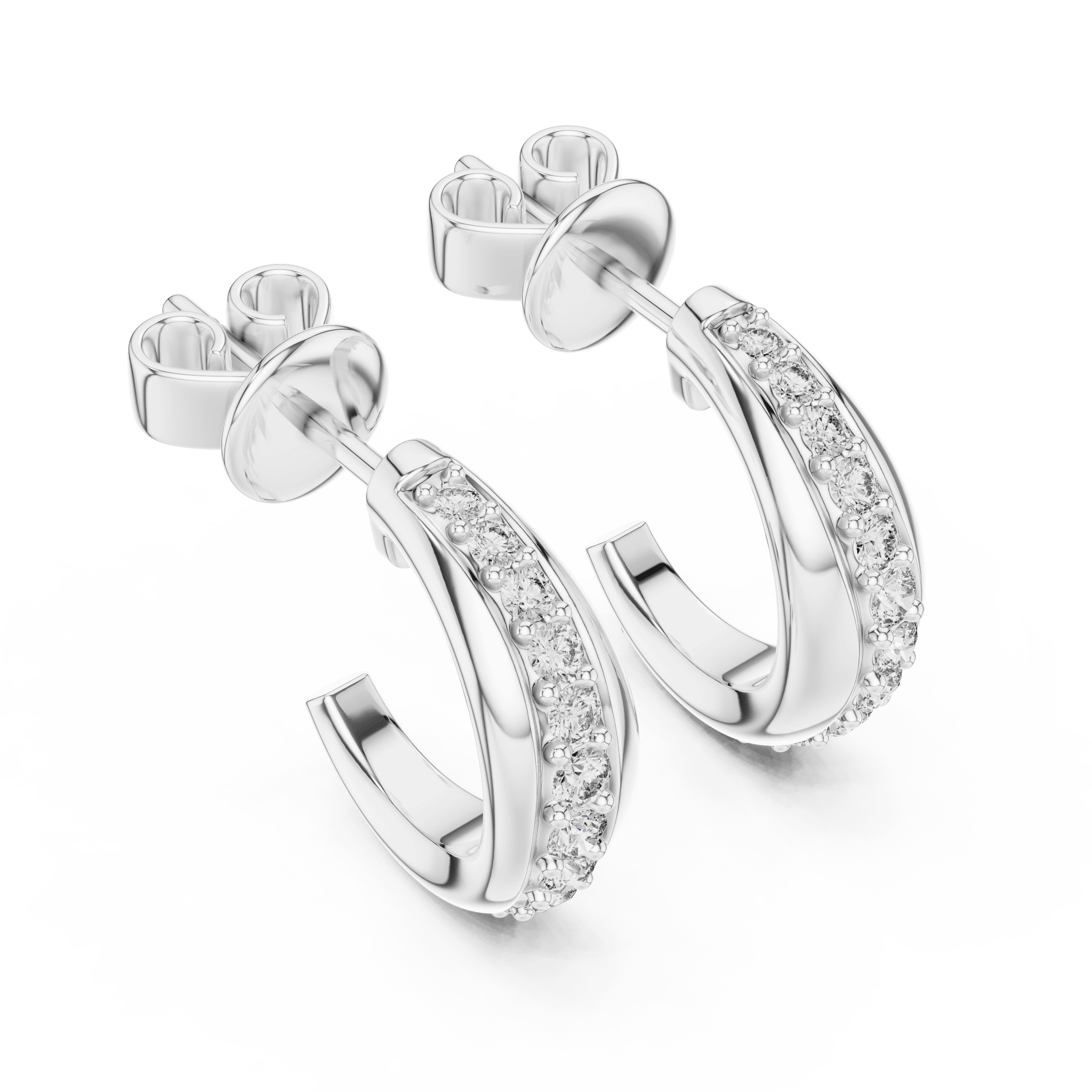 The Sculpted Ribbon C-Hoop Earrings