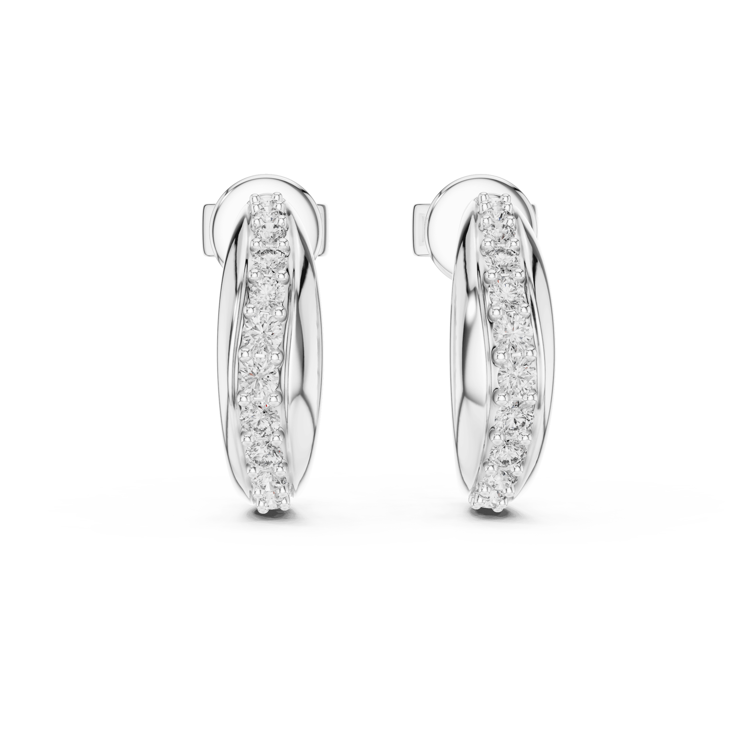 The Sculpted Ribbon C-Hoop Earrings
