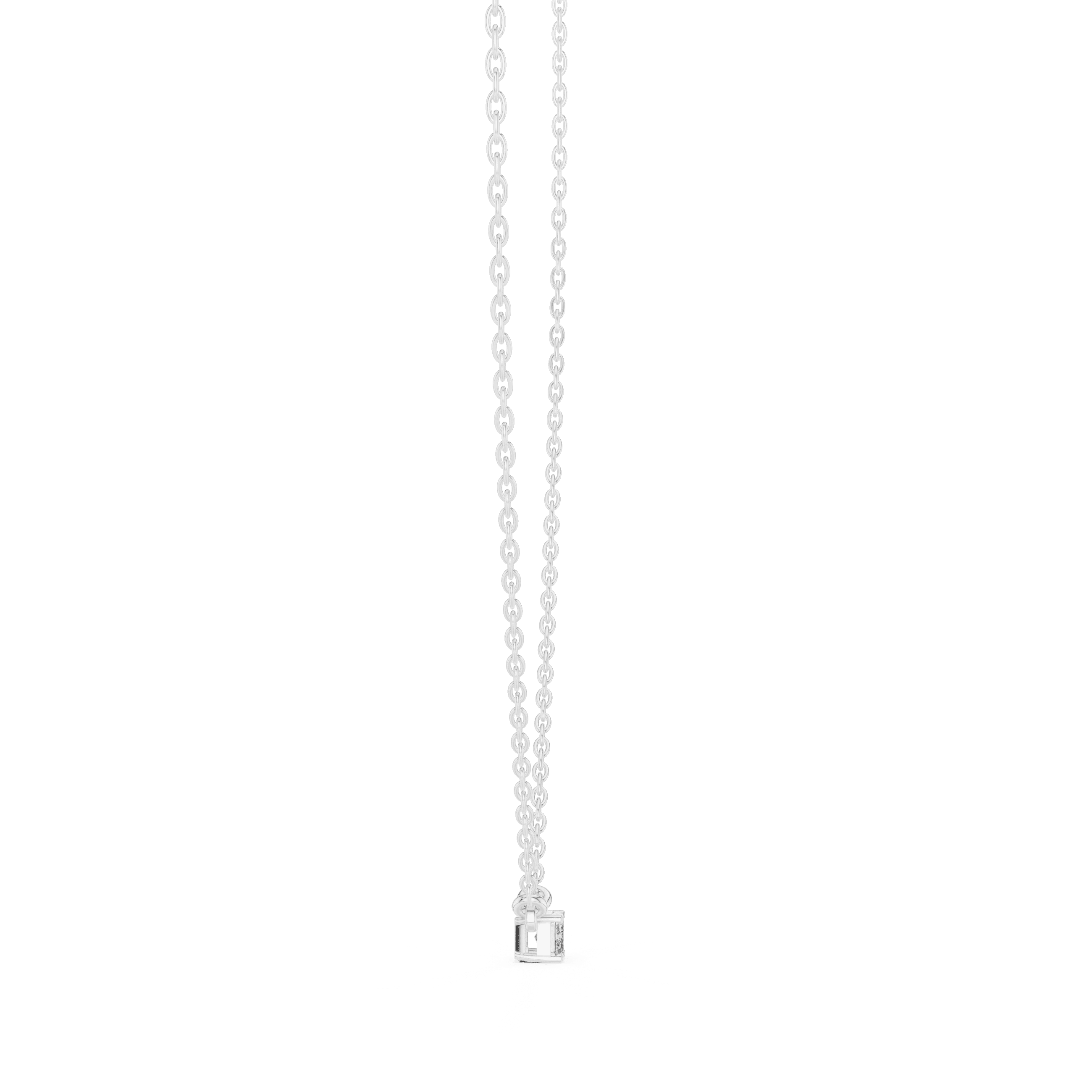 Emerald Cut Dainty Necklace