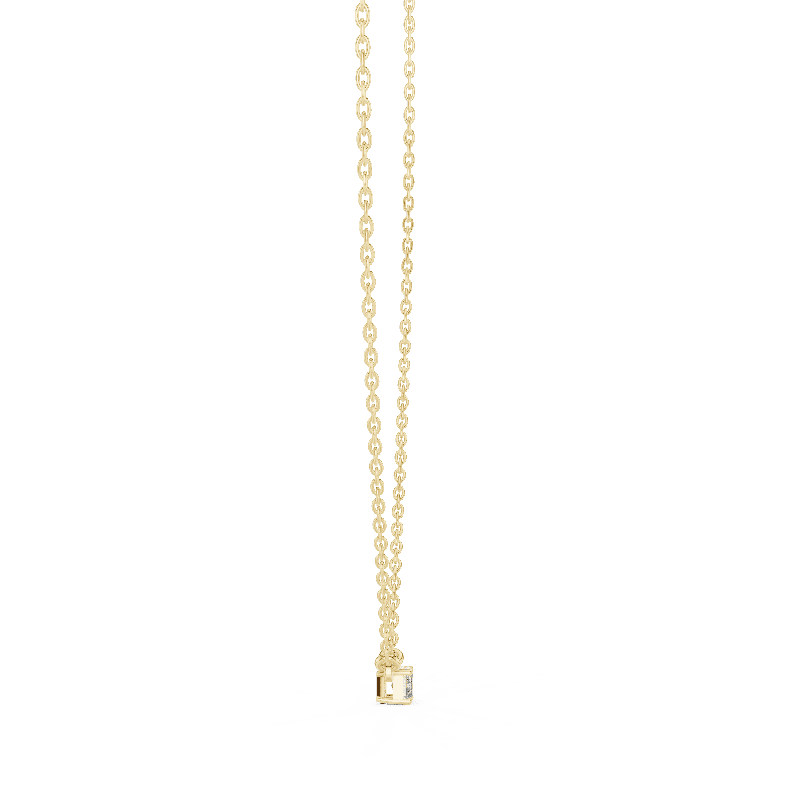 Emerald Cut Dainty Necklace